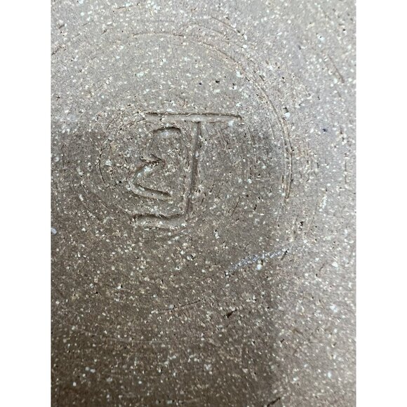 E.J. Studio Art Pottery Tray, Plate Hand Painted, Pine Tree 7.75X1'' - Picture 9 of 11